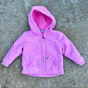 Pink Carhartt jacket 18m